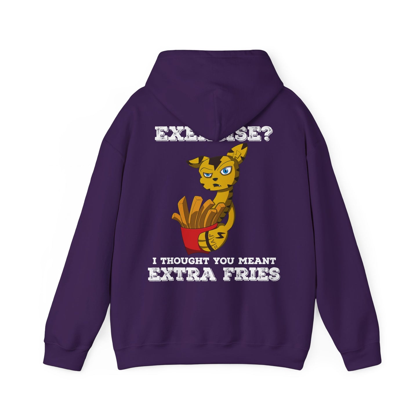 “Exercise? I Thought You Meant Extra Fries!” Hoodie – Featuring Switchit from Monix