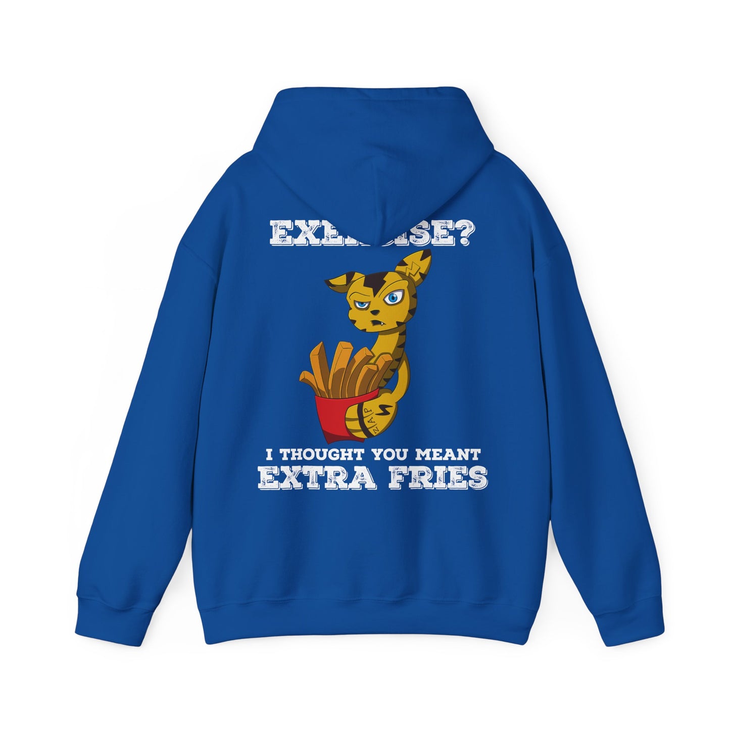 “Exercise? I Thought You Meant Extra Fries!” Hoodie – Featuring Switchit from Monix